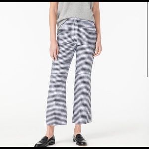 JCrew Hayden Black and White Gingham Pants